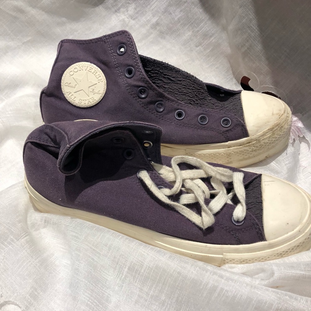 Converse Dark Purple Sneakers ladies size 9